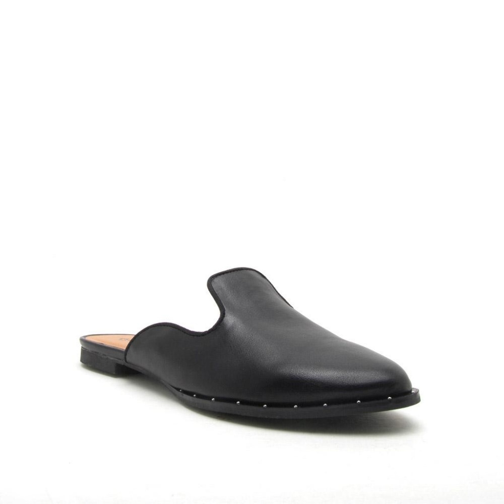 Studded Black Mules Size 6.5 - Picture 2 of 5